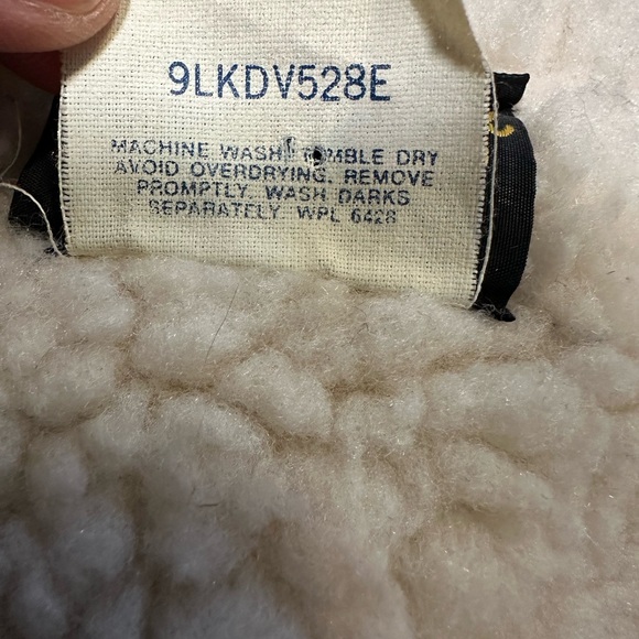 Vintage Wrangler Denim Vest Men Size S Blue Sherpa Lined No Fault VL200NV 70s80s - Picture 6 of 8